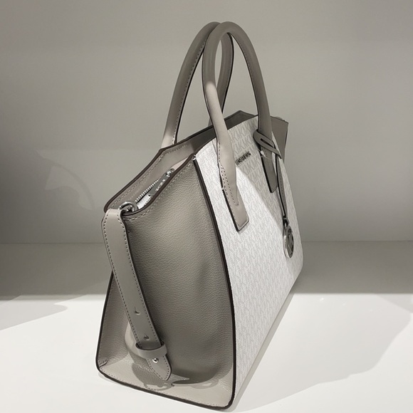 Michael Kors MK signature print Avril large bag satchel - Picture 2 of 7